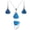 Turquoise, variant on Enchanting Teardrop Abalone Shell .925 Silver Jewelry Set-8