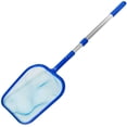 thumbnail image 1 of Pool Net, Pool Skimmer Net with 16.9''x35.4'' Telescopic Pole, Pool Leaf Skimmer Net, Pool Leaf Net, Pool Leaf Rake, Hot Tub Skimmer Net, Spa Skimmer, Pool Rake Net, 1 of 6