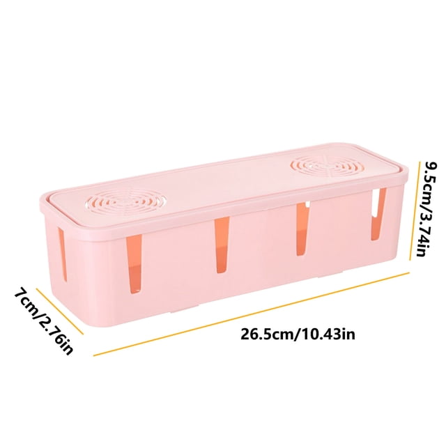 BINGLI Clearance! Cable Management Box Multifunctional Convenient Home Power Socket Storage Box Safe ABS Material Wire Organizer of Cable Clips Sleeve for Home & Office