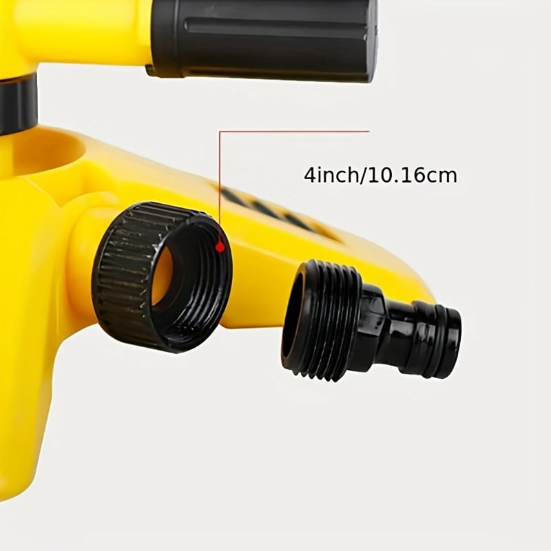 Automatic Rotating Lawn Sprinkler 360° - 3 Adjustable Arms for Multi-Angle Irrigation, Garden Lawn Roof Cooling Large Area Coverage
