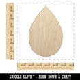 thumbnail image 2 of Raindrop Teardrop Water Wood Shape Unfinished Piece Cutout Craft DIY Projects - 6.25 Inch Size - 1/4 Inch Thick, 2 of 7