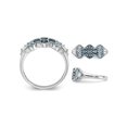 thumbnail image 2 of 4/5 Carat (Ctw) London Blue Topaz and White Topaz Ring in Sterling Silver, 2 of 4
