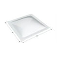 thumbnail image 3 of Icon Skylight 01857 4 Inch High Bubble Type Dome; Square; For 22 Inch Length x 22 Inch Width Opening; 26 Inch Length x 26 Inch Width Flange; White; Polycarbonate; Without Blind; Single, 3 of 4
