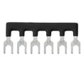 thumbnail image 3 of 10x Type Fourche Pré-Isolée Barrière de Blocage 6 Fentes Noir, 3 of 8