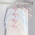 thumbnail image 4 of Cheers US 5Pcs Baby Hangers Kids Hangers Childrens Hangers Child Hangers Plastic Toddler Infant Nursery Hangers Small Baby Clothes Hangers Plastic Infant Hangers for Closet, 4 of 7