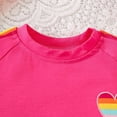thumbnail image 4 of Paguaki Girls Two Piece Outfit Kid Toddler Heart And Rainbow Sequin T Shirt And Shorts Clothing Set, 4 of 7