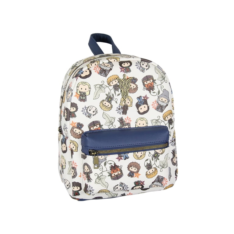 Lord Of The Rings Chibi Backpack Amazon.com: Bioworld The Lord Of The Rings Allover Chibi  main image 3
