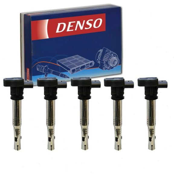 5 pc DENSO Direct Ignition Coils compatible with Volkswagen Passat 2.5L L5 2012-2014