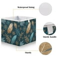 thumbnail image 3 of Foldable Fabric Storage Bin Home Cubes Clothing Organizer Bins Large Collapsible Box Basket for Home Organizer Snowflake and Feather Pattern, 3 of 7