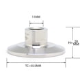 thumbnail image 2 of Qiimii Sanitary Tri Abrazadera De 50,5 Mm A Npt Adaptador De Rosca Hembra Ss304 Adaptador De Triple Abrazadera Instalación De Tubería (Tamaño De Rosca: 1/4"" Npt), 2 of 5