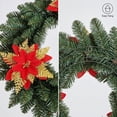 thumbnail image 6 of Aurorax Christmas Decorations Outdoor,Artificial Christmas Wreath Realistic Waterproof Pre-Assembled Winter Decorations for Home, 6 of 6