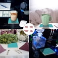 thumbnail image 2 of FMSHPON Moroccan Geometric Decorative Pattern Set of 8 Coaster for Drinks, Absorbent Ceramic Stone Coasters Cup Mat with Cork Base for Home Kitchen Room Coffee Table Bar Decor, 2 of 4