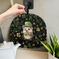 thumbnail image 5 of HELLHERO Easy to Clean Polyester Canvas Teapot Cover with Heat Preservation for Hotel, Clover, 5 of 8