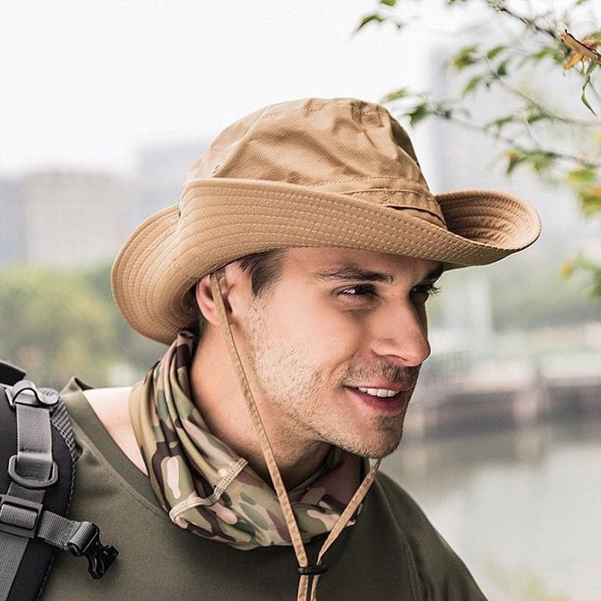 Men-Bucket-Hat-Boonie-Hunting-Fishing-Outdoor-Hiking-Cap-Wide-Brim
