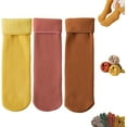 thumbnail image 3 of Women's 3-Pack Ultra Soft Velvet Thermal Socks, Fleece Lined Winter Warm Socks Set for Cold Weather, Cozy Plush Snow Socks for Indoor and Outdoor Use, Non-Slip Comfortable Socks for Daily Wear B, 3 of 10