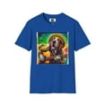 thumbnail image 3 of Basset Hounds "Rasta Mon" Unisex Softstyle T-Shirt, 3 of 11