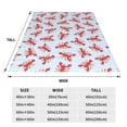 thumbnail image 3 of Vsdgher Cartoon Lobsters 1 Ultra-Soft Micro flannel Blanket Throw Blankets for Couch Sofa, Bed (4 sizes)-60"x50", 3 of 7