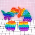 thumbnail image 4 of Rainbow Pop It Fidget juguetes empuje burbuja sensorial Squishy alivio del estrés autismo necesidades Anti-estrés juguetes para adultos niños, 4 of 4