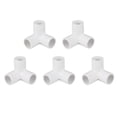 thumbnail image 2 of CIMAXIC 10PCS 3-way Joint PVC Links Fitting Water Pipe Connector (White),1.77"X1.77"X1.77", 2 of 4