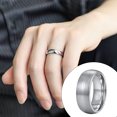 thumbnail image 4 of Sonducket Anillo Aleación clásica Sólido A prueba de herrumbre Dedos delicados Personalidad Punk Retro Circlet Fiesta de Navidad Distintivo Casual Ropa, zapatos y accesorios Miscelánea Plata 6 mm Sonducket AP014482-05, 4 of 6