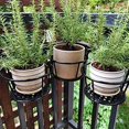 thumbnail image 2 of ERQVHQV Cestas para macetas colgantes de hierro forjado para el hogar, balcón, plantas cultivadas en casa Productos de hierro Traje de tres piezas (negro) oso de fresa Electrónica, 2 of 5