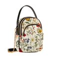 thumbnail image 7 of FORMRS Crossbody Bag for Women Quilted Travel Shoulder Cell Phone Purse with Chain Strap Handbag, Beige Floral, 7 of 7