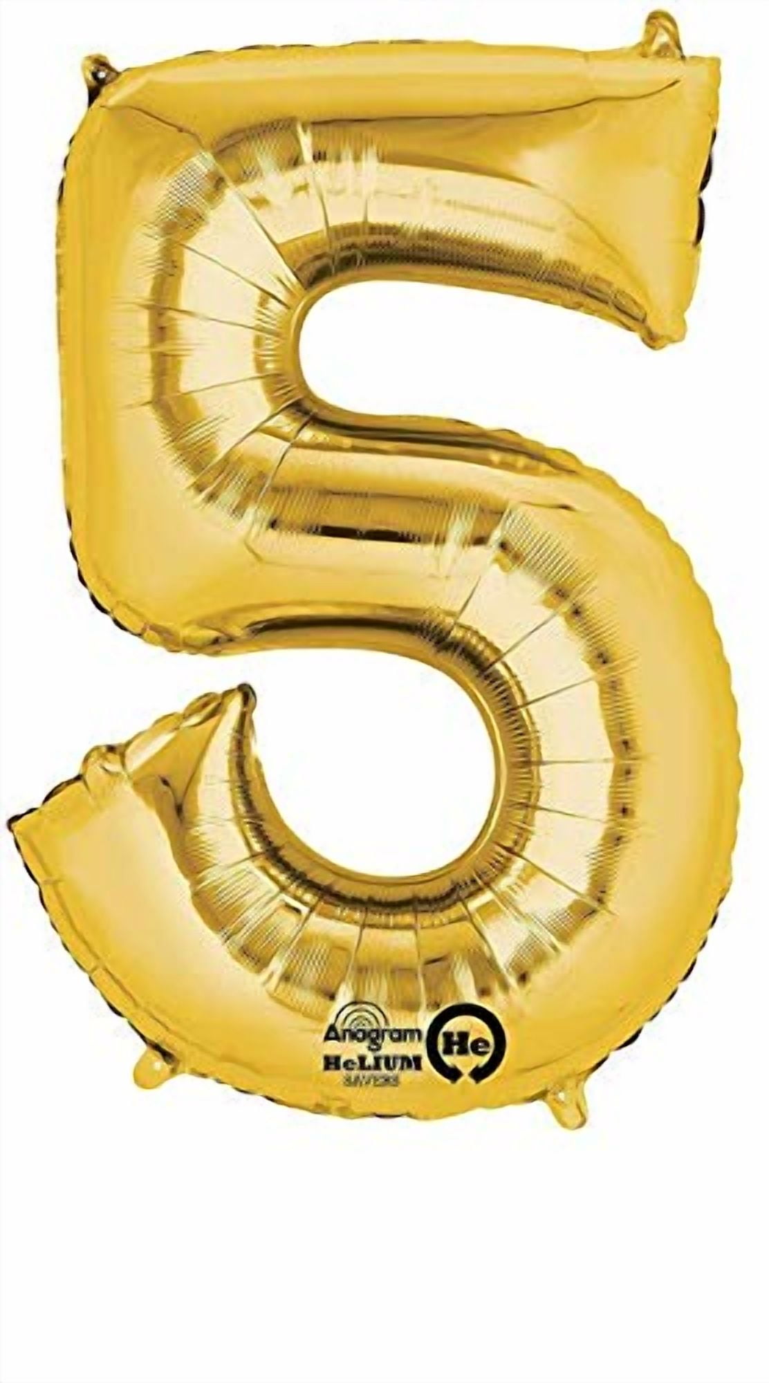 LRG SHP 5 GOLD - FRENCH H-ANAGRAM INT NUMÉRO D'OR 5 34"