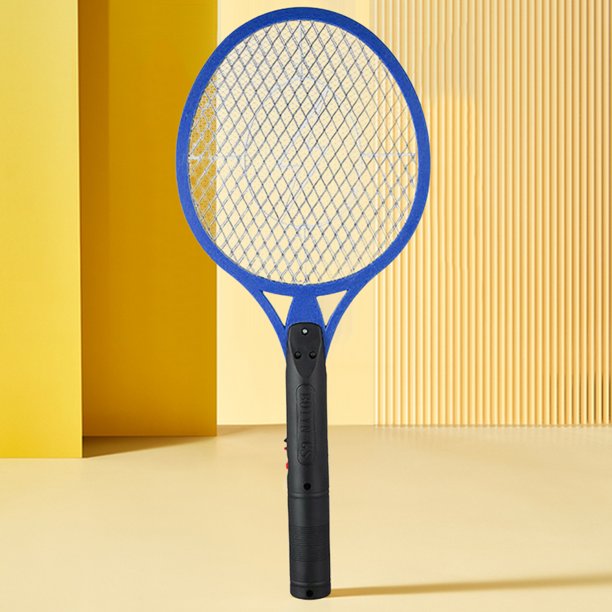 Matamoscas eléctrico para matar mosquitos, matamoscas de red protectora para el hogar, dormitorio, azul