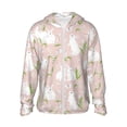 thumbnail image 2 of Lsque Cute Rabbit UPF 50+ Lightweight Sun Protection Men's Women's Long Sleeve Shirt, Hoodie Performance -Small, 2 of 9