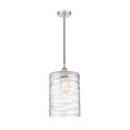 thumbnail image 2 of Innovations Lighting  Cobbleskill - 1 Light 9" Cord Hung Mini Pendant Deco Swirl/Polished Nickel, 2 of 5