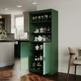 thumbnail image 5 of Palace Imports 100% Solid Wood 32" Pantry Cabinet, Solid Wood Doors, Green, 5 of 6