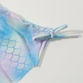 thumbnail image 6 of GYRATEDREAM 8-12T Girls' 3 Piece Set Floral Print Bikini Swimsuit Cute Ruched Bathing Suit with Beach Skirt, Size 8-9 Years, 6 of 8