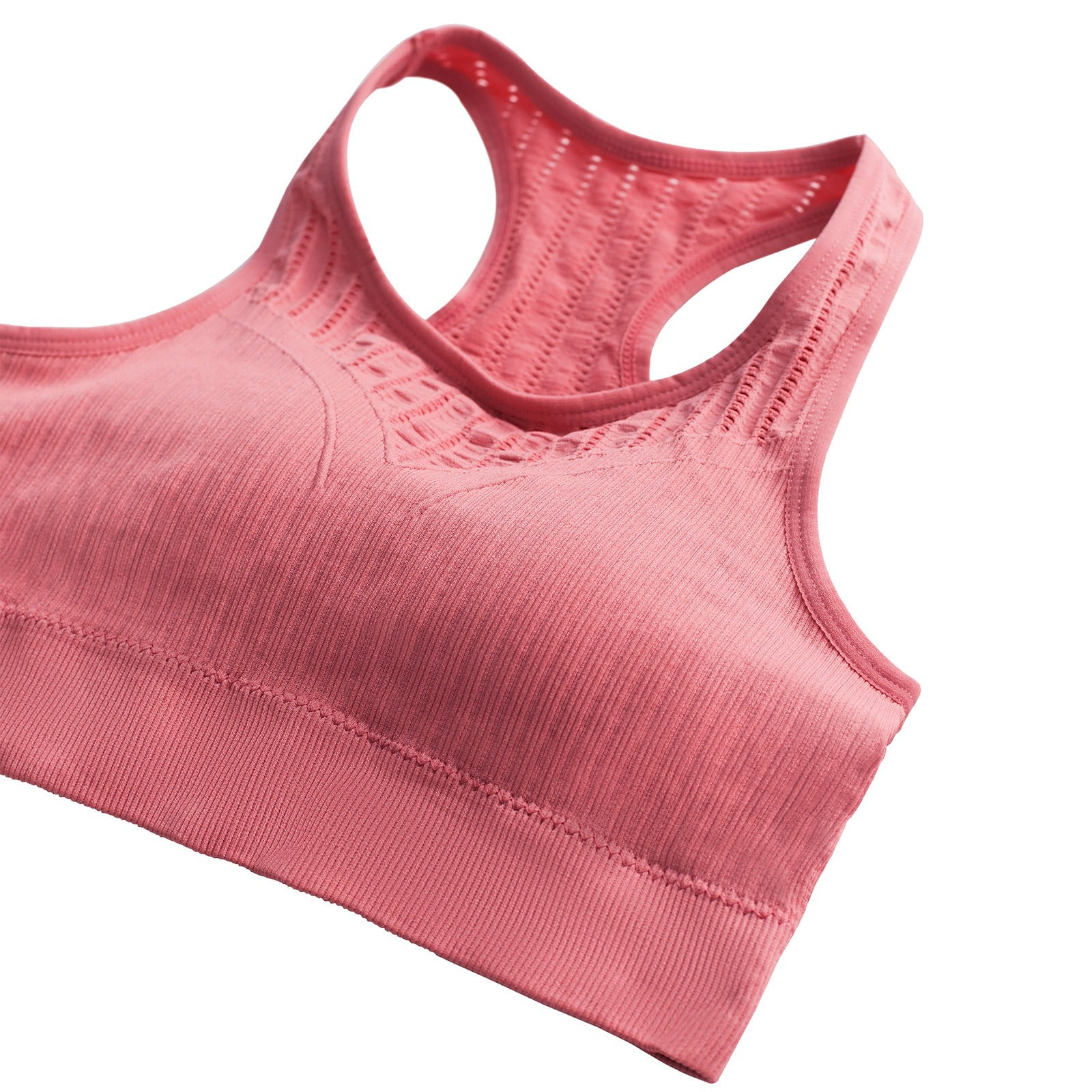 Womens High Neck Yoga Push Up Green Sports Bra Shockproof Racerback Tank  With Removable Pads For Gym, Running, And Workout From Liantiku, $27.42