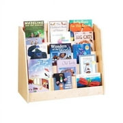 Guidecraft School Supply Kids 5 Shelf Wood Bookcase in Natural