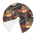 thumbnail image 3 of Kll Skulls And Flowers Christmas Tree Skirt 36",Party Decorations Farmhouse For Christmas Decorations Holiday Party, 3 of 8