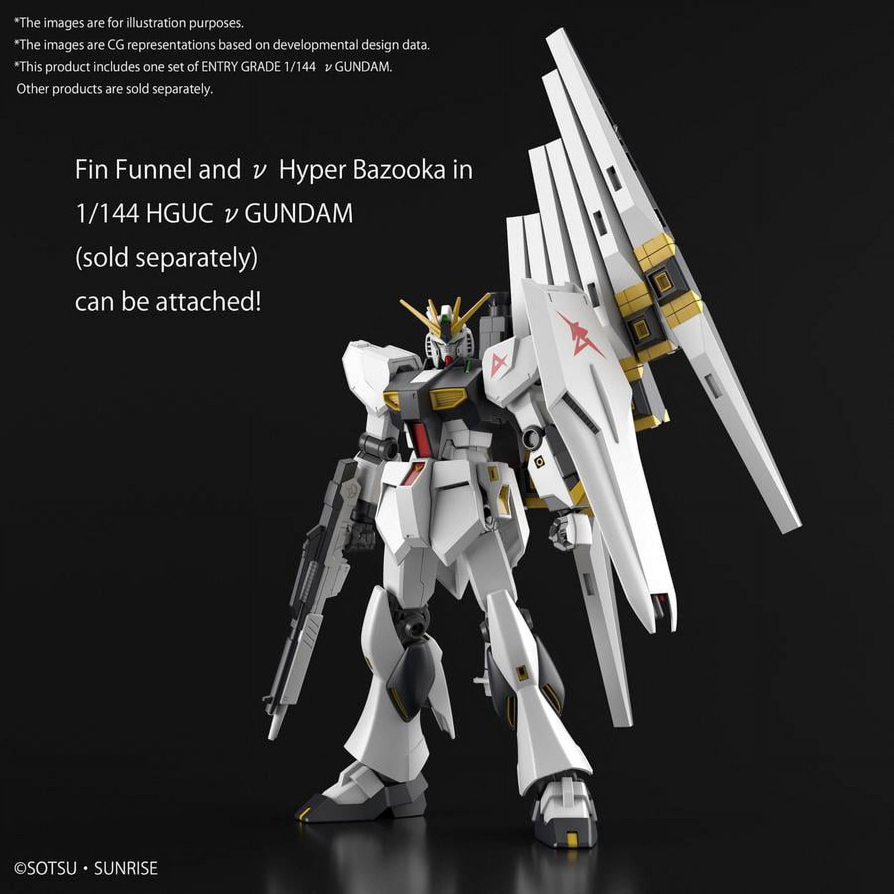 Bandai Gundam Universal RX-93 V Gundam Entry Grade 1/144