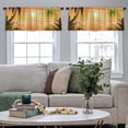 thumbnail image 5 of LALILO Kitchen Curtain Valance Beautiful Turquoise Waters Rod Pocket Window Curtain 52"x 18" Set of 2, 5 of 7