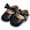 Black, variant on Liyamei Toddler Kids Baby Girls Patent Leather Cute Bow FirstWalk Hook&Loop Casual Shoes Toddler Sneakers Size 2