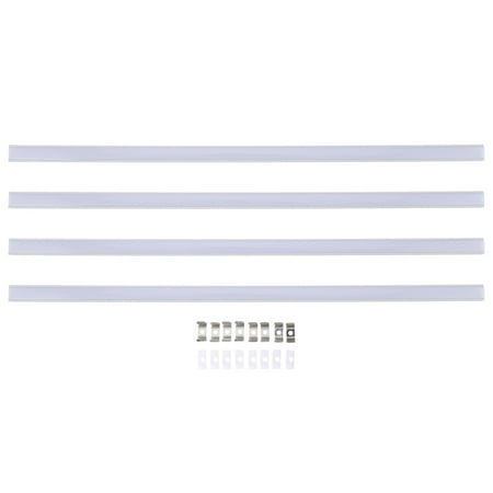 

4 Sets U-shaped Aluminum Groove Aluminum LED Channel LED Light Strip LED Diffuser Durable Strip LED Cover