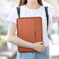 thumbnail image 4 of Housse de Protection pour Ordinateur Portable 13-13,5 Pouces avec Fonction Support en Cuir PU Doux (Rose Doré), 4 of 6