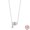PAN005, variant on 925 Sterling Silver Luminous Firefly & Heart Pendant Necklace for Women - 45cm