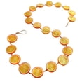 thumbnail image 1 of Guirnalda rústica de 6 pies LUVCLS con rodajas de naranja y cuentas de madera color naranja seco, 1 of 1