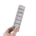thumbnail image 5 of Unique Bargains 1 Pc 7 Grids Single Row Pill Case Waterproof for Travel Clear Gray, 5 of 6
