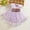Purple, variant on Floral Ruching Girls Party Dress with Elegant Design for and Celebrations