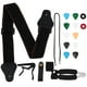 thumbnail image 1 of 1 juego de accesorios para guitarra, correa para guitarra, cejilla, correa para guitarra eléctrica con púas., 1 of 6