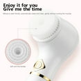 thumbnail image 4 of Three In Vibrating Facial Cleansing Brush, IPX7 With 3 Brush Heads,Face Brush Use For Exfoliating, Massaging And Deep Cleansing, 4 of 9