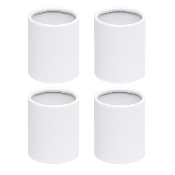 4 cajas de papel redondas para ramos, cubos pequeños para flores, cubos de cartón para flores.