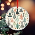 thumbnail image 5 of Crystal Glass Christmas Ornament Vintage Christmas Trees Glass Round Ornaments Christmas Holiday Holiday Ornaments Decoration for Home, 5 of 8