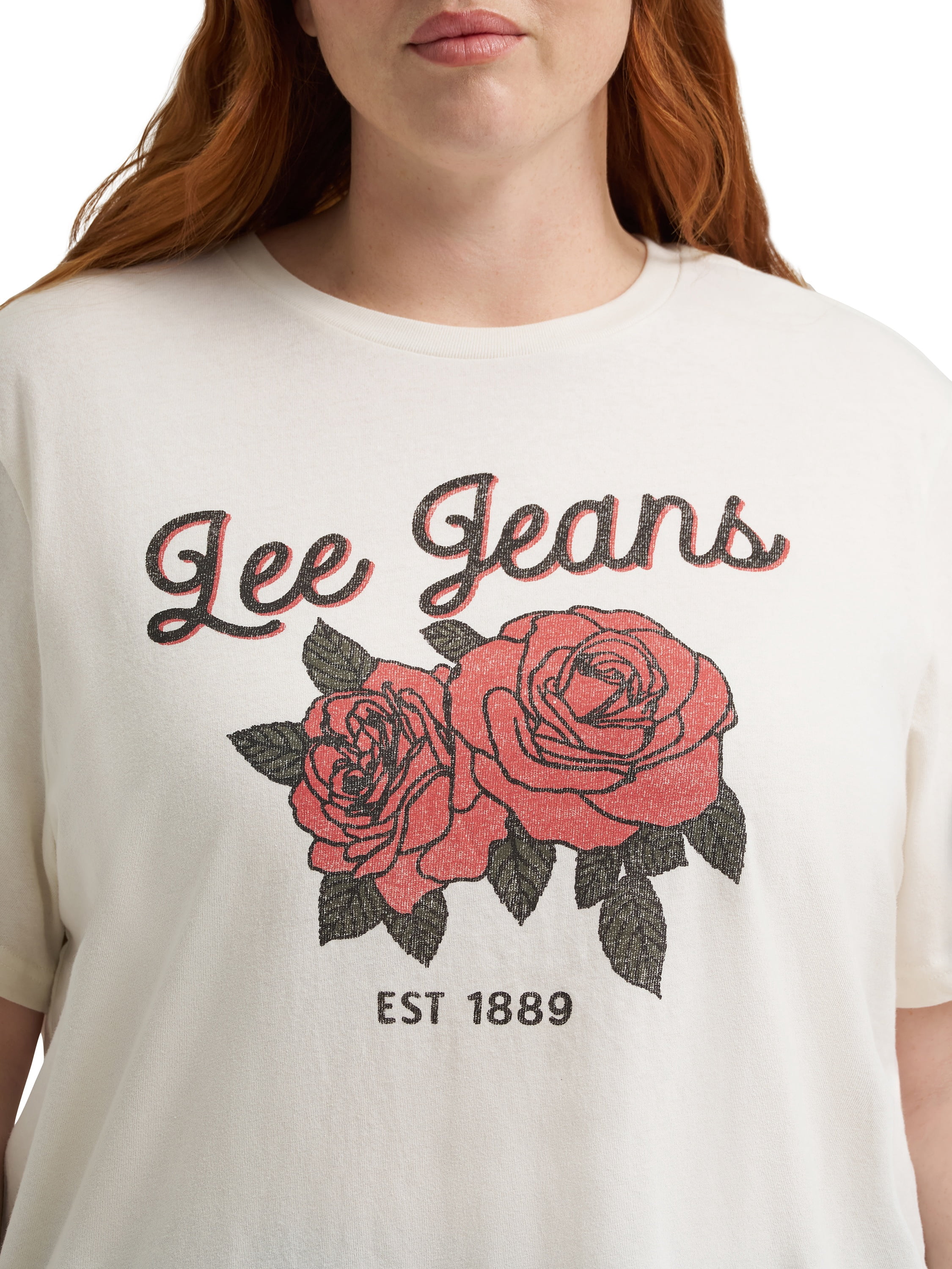 Lee® Women's Plus Short Sleeve Graphic Logo Lifestyle Tee, Sizes 0X-4X