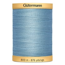 Gutermann 876 Yd Natural Cotton Thread-Carolina Blue